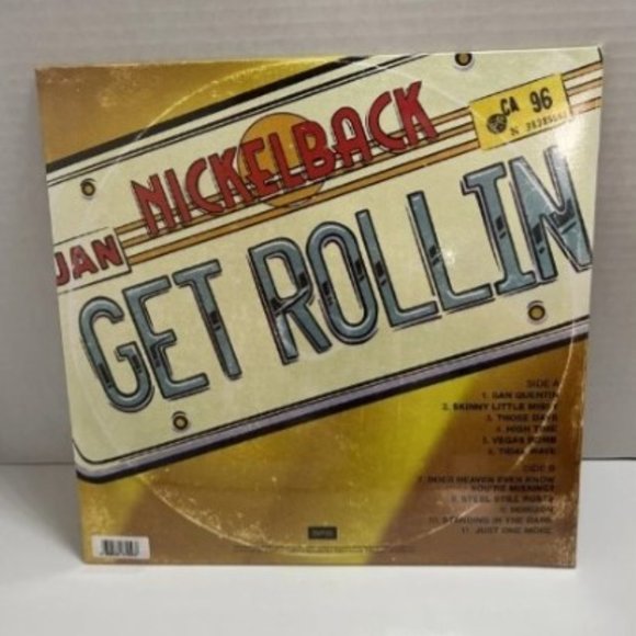 Nickelback Get Rollin' LP ~Exclusive Orange Vinyl + Autograph Insert ~ Sealed! - Picture 4 of 4